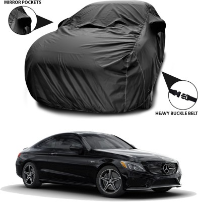 SEBONGO Car Cover For Mercedes Benz C220 (With Mirror Pockets)(Black)