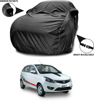 SEBONGO Car Cover For Tata Bolt (With Mirror Pockets)(Black)