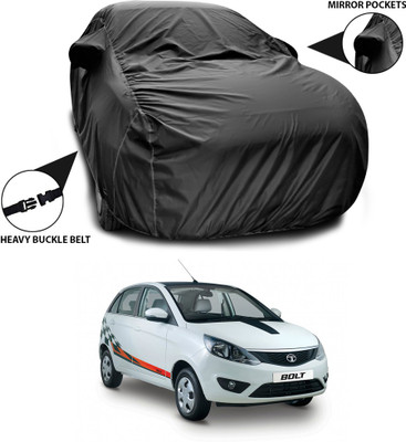 SEBONGO Car Cover For Tata Bolt (With Mirror Pockets)(Black)