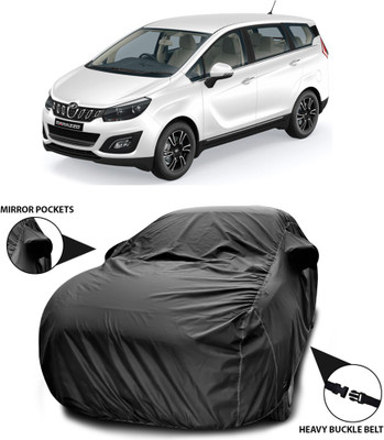 ANTHUB Car Cover For Mahindra Marazzo (With Mirror Pockets)(Black)