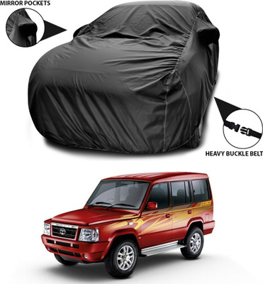SEBONGO Car Cover For Tata Sumo Victa (With Mirror Pockets)(Black)