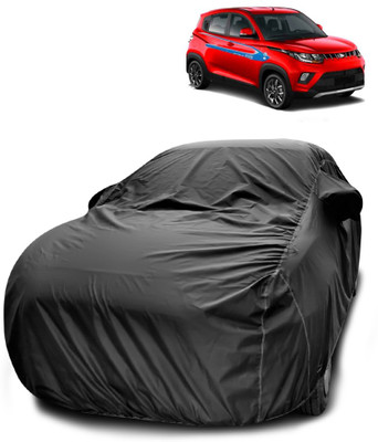 SEBONGO Car Cover For Mahindra e-Verito (With Mirror Pockets)(Black)