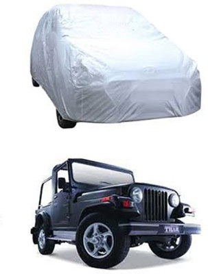 Auto Age Car Cover For Mahindra Thar (Without Mirror Pockets)(Silver)