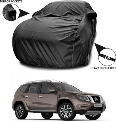 ANTHUB Car Cover For Nissan Terrano (With Mirror Pockets)(Black)