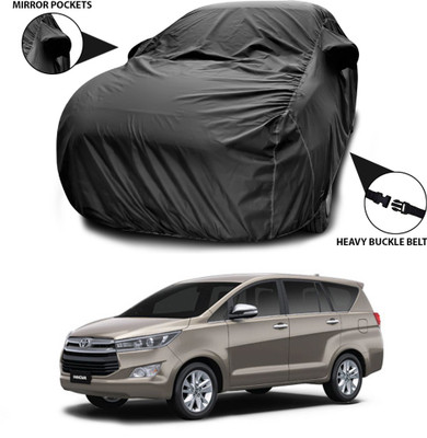 ANTHUB Car Cover For Toyota Innova (With Mirror Pockets)(Black)