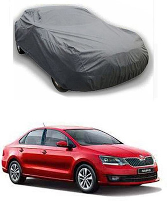 Auto Age Car Cover For Skoda Rapid (Without Mirror Pockets)(Grey)