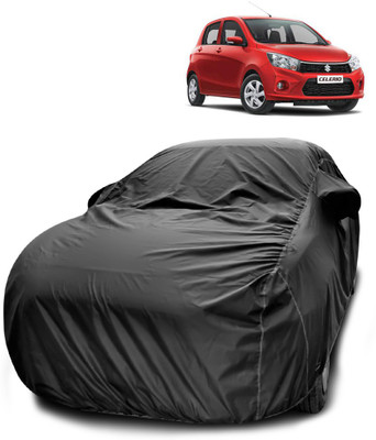 ANTHUB Car Cover For Maruti Suzuki Celerio (With Mirror Pockets)(Black)