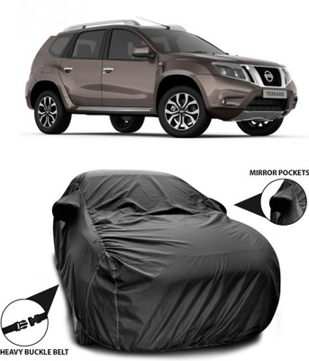 ANTHUB Car Cover For Nissan Terrano (With Mirror Pockets)(Black)