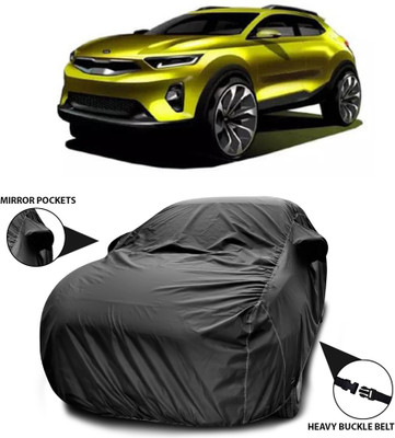ANTHUB Car Cover For Kia QYI (With Mirror Pockets)(Black)
