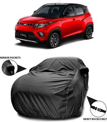 SEBONGO Car Cover For Mahindra KUV100 (With Mirror Pockets)(Black)
