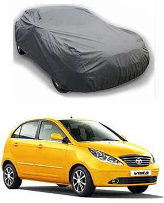 MYTECH Car Cover For Tata Vista Tech (Without Mirror Pockets)(Grey)