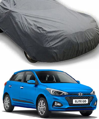 Auto Age Car Cover For Hyundai Elite i20 (Without Mirror Pockets)(Grey)