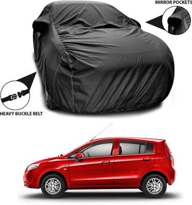 ANTHUB Car Cover For Chevrolet Sail UVA (With Mirror Pockets)(Black)