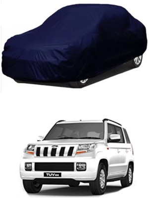 Auto Age Car Cover For Mahindra TUV300 Plus Facelift (Without Mirror Pockets)(Blue)