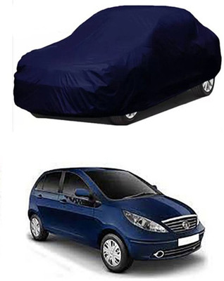 MYTECH Car Cover For Tata Indica Vista (Without Mirror Pockets)(Blue)