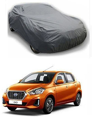 Auto Age Car Cover For Datsun Go (Without Mirror Pockets)(Grey)