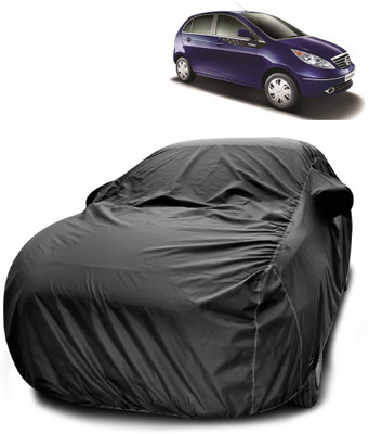 ANTHUB Car Cover For Tata Vista Tech (With Mirror Pockets)(Black)
