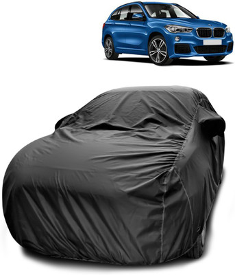 SEBONGO Car Cover For BMW X1 (With Mirror Pockets)(Black)