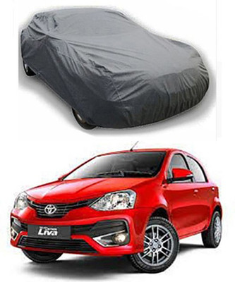 MYTECH Car Cover For Toyota Etios Liva (Without Mirror Pockets)(Grey)
