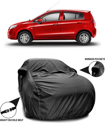 ANTHUB Car Cover For Chevrolet Sail UVA (With Mirror Pockets)(Black)