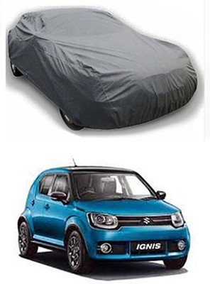 Auto Age Car Cover For Maruti Suzuki Ignis (Without Mirror Pockets)(Grey)