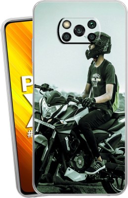 Mitvaa Back Cover for Poco X3(Multicolor, Dual Protection, Silicon)