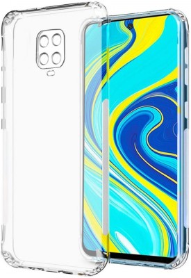 Phone Back Cover Back Cover for Xiaomi Redmi Note 9 Pro Max(Transparent, White, Grip Case, Pack of: 1)