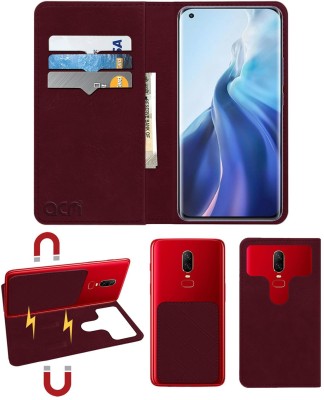 ACM Flip Cover for Xiaomi Mi 11(Maroon, Cases with Holder, Pack of: 1)