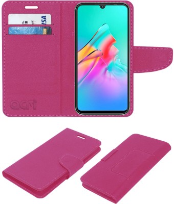 ACM Flip Cover for Infinix Smart Hd 2021(Pink, Cases with Holder, Pack of: 1)