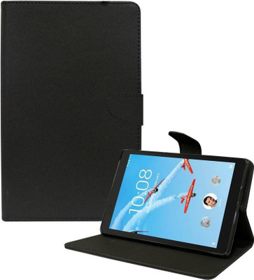 Mystry Box Flip Cover for Lenovo Tab V7 6.9 inch(Black, Cases with Holder, Silicon, Pack of: 1)