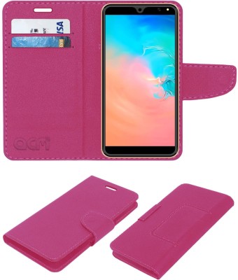 ACM Flip Cover for Jmax A20 Mate(Pink, Cases with Holder, Pack of: 1)