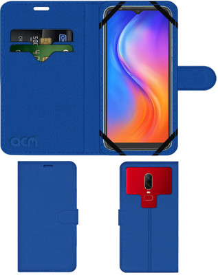 ACM Flip Cover for Tecno Spark 6 Go(Blue, Cases with Holder, Pack of: 1)