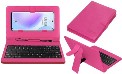 ACM Keyboard Case for Huawei Nova 8 5G(Pink, Cases with Holder, Pack of: 1)