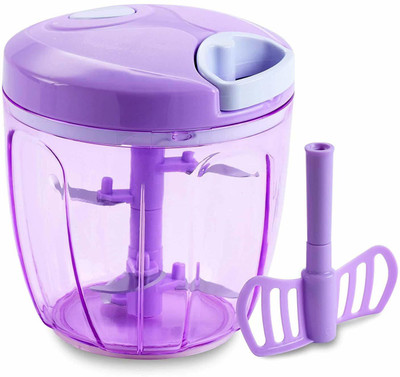 Lacry Jmbo 2 IN 1 Handy Chopper for Fruit & Vegetables - Made in India (900ml - Purple) Manual Handy Vegetable Food Chopper/Cutter (5 SS Blades + Whisker Blade) Vegetable Chopper(2) Lacry Jmbo 2 IN 1 Handy Chopper for Fruit & Vegetables - Made in India (900ml - Purple) Manual Handy Vegetable Food Chopper/Cutter (5 SS Blades + Whisker Blade) Vegetable Chopper(2)