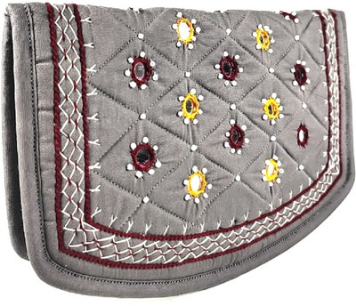 SriShopify Party Grey  Clutch