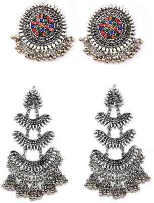 VISESH SAREE CENTRE combo of 2 pair trendy designer Regular Multicolor beads...