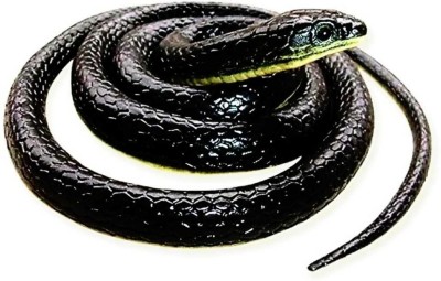 sehgal Fake Snake/Prank Realistic Fake Rubber Snake Prank Toy Fake Snake Prank Toy Gag Toy(Black)