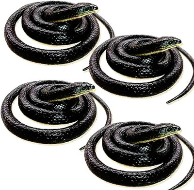 naksh collection Fake Snake/Prank Realistic Rubber Snake Fake Snake Prank Toy Gag Toy(Black)
