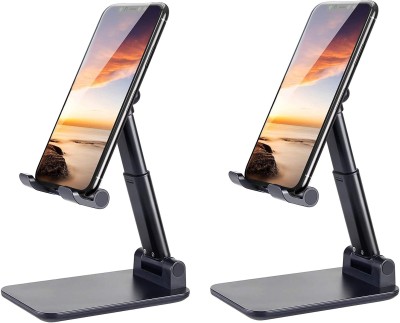 FKU (PACK OF 2)Adjustable Cell Phone Holder Foldable Tablet Stand Mobile Phone Mount for Desk Compatible with All Smartphones Mobile Holder