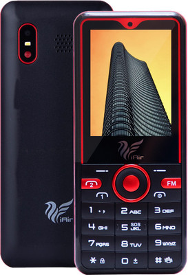 Flipkart - IAIR Basic Feature Dual Sim Mobile Phone with 1250mAh Battery, 2.4 inch Display Screen, 0.8 mp Camera (FPS1N, Black-Red)(Black)