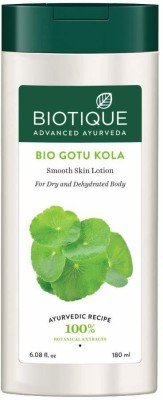 BIOTIQUE Gotu Kola Smooth Skin Body Lotion for Dry Skin, 180 ml(180 ml)