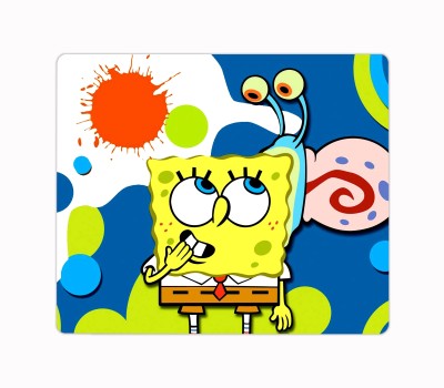 ARTBUG SpongeBob SquarePants Cartoon Printed Premium Designer Mouse Pad for Computer/Laptop (22.5cm x 19cm) - C325 Mousepad(Multicolor)