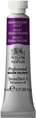 Winsor & Newton Professional Water Colour - Tube of 5 ML - Quinacridone Violet (550)(Set of 1, Quinacridone Violet)