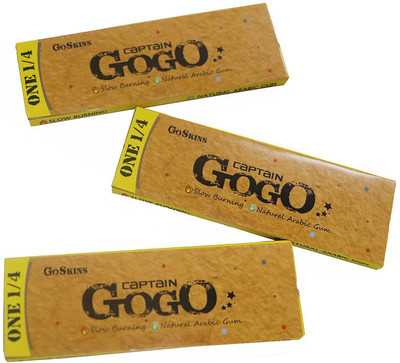 VYXOO Premium Unbleached Slow Burning Natural Brown GoGo Paper Unruled Small 13 gsm Drawing Paper(Set of 3, Multicolor)