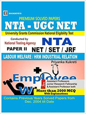 NTA UGC NET/SET/JRF Labour Welfare/ HRM 2020 II LABOUR WELF@RE/ HRM INDUSTRIAL RELATION SOLVED QUESTION P@PERS 2019(Paperback, BHI Editorials)