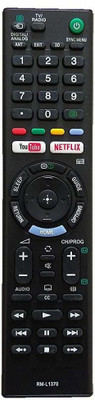 BhalTech RM-L1370 LED LCD TV Compatible with YouTube & Netflix Function  Sony Remote Controller(Black)