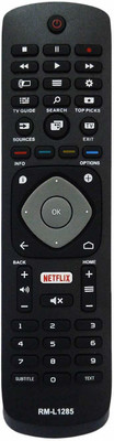 hybite RM-L1285  Remote Control Works with Almost Compatible with LED LCD TV Smart Tv with Function Netflix PHILIPS Remote Controller(Black)