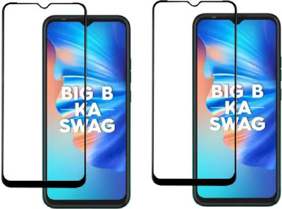 ISAAK Edge To Edge Tempered Glass for Tecno Spark 6 Go(Pack of 2)