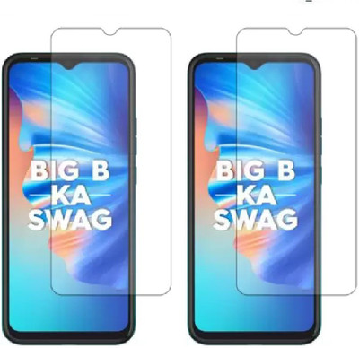 ISAAK Tempered Glass Guard for Tecno Spark 6 Go(Pack of 2)
