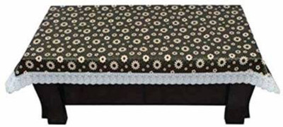 Shri Ganesh Handloom Printed 4 Seater Table Cover(Black, PVC)